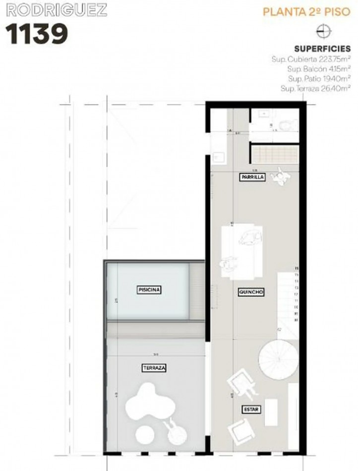 Casa 3 Dormitorios con Pileta y QUincho Rodriguez 1100 Barrio Lourdes